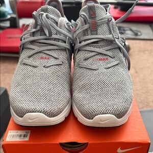 Nike Gray and Red Athletic Shoes